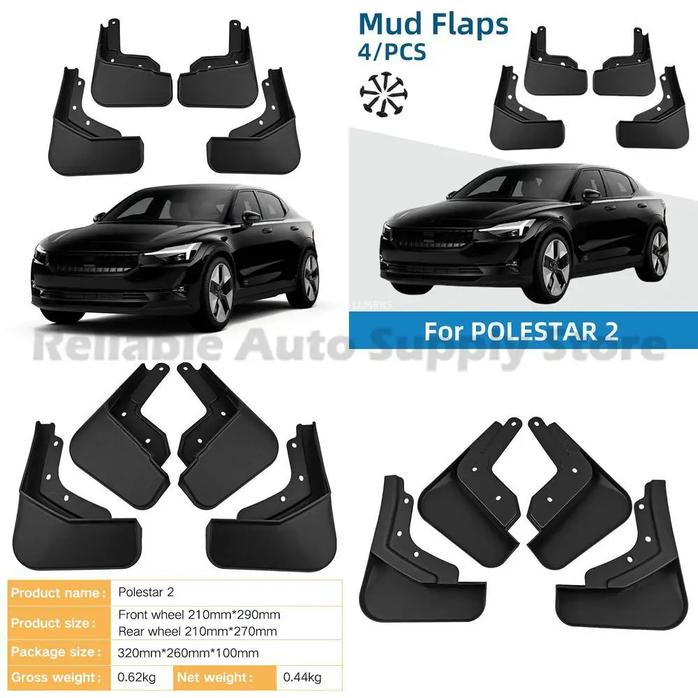 

For Polestar 2 Car Mud Flaps Tire Fender Protector Premium Quality Durable Rubber Fit for All Weather Protection Reliable Perfor