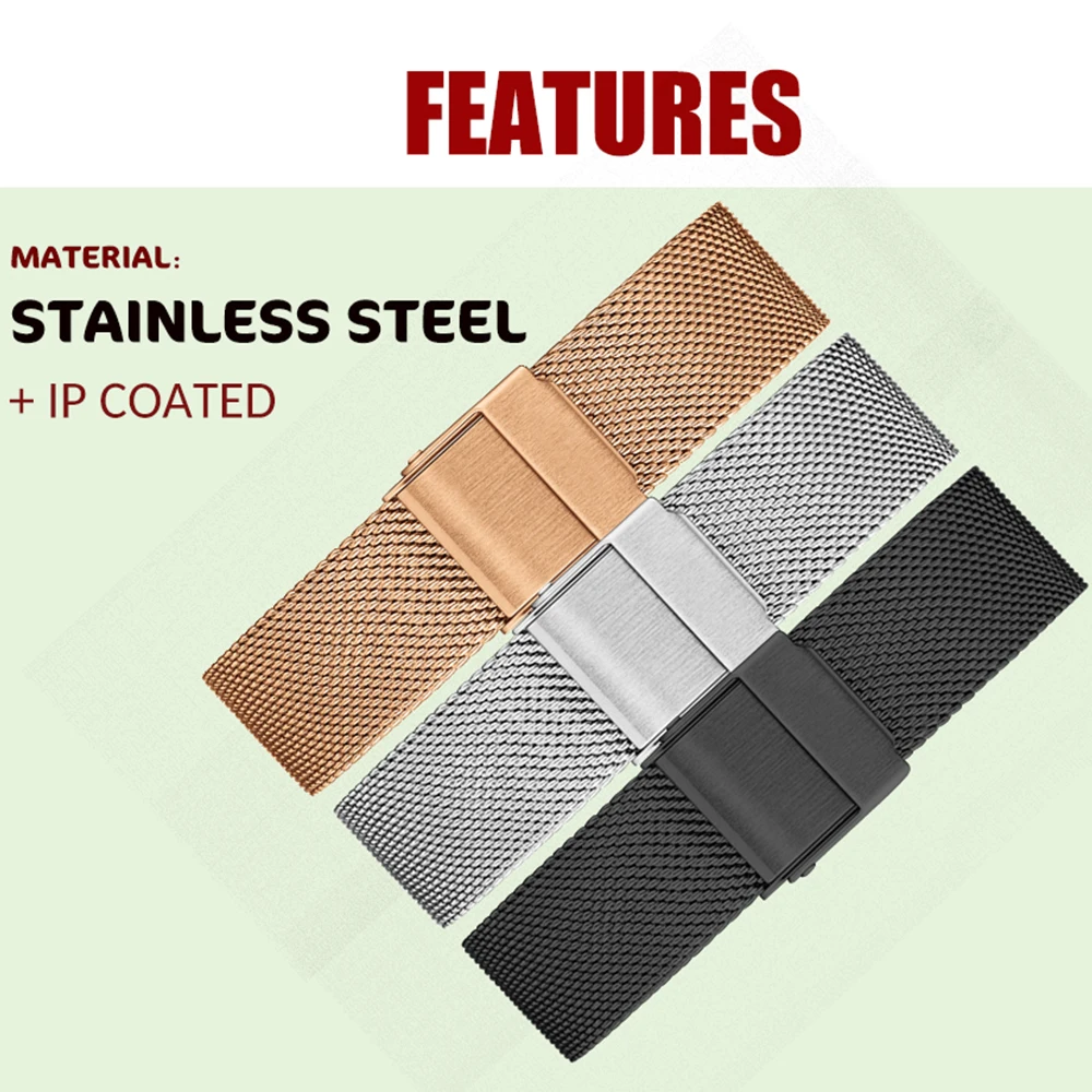 Hannah Martin High Quality Fashion Women Watches Top Brand Ultra-thin Mesh Steel Wristwatch Black Sport Waterproof Quartz Watch