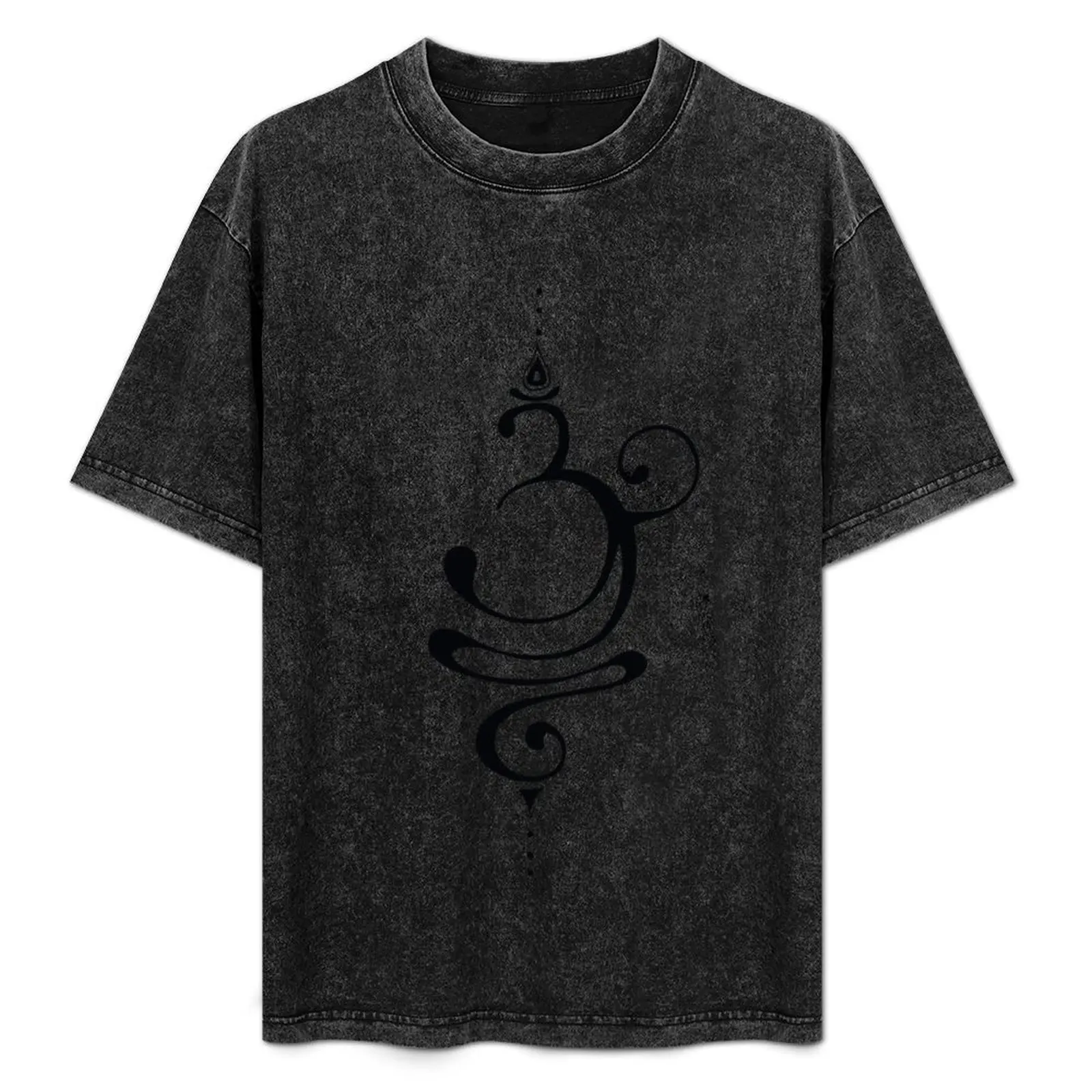 

Breathe Om Sanskrit Symbol T-Shirt Fashion Letter Print T-Shirt