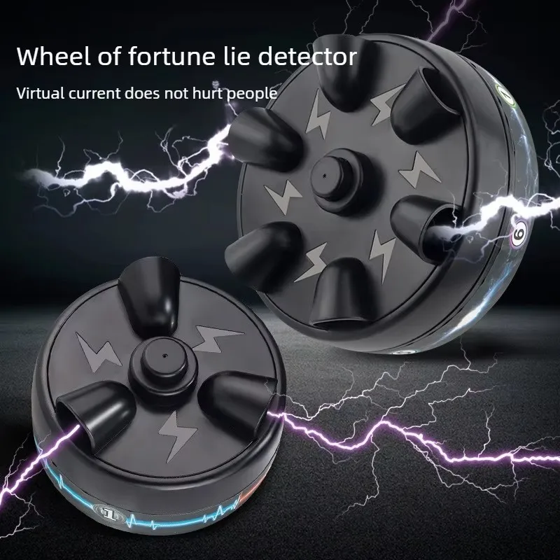 Shocking Roulette Lie Detector Electric Polygraph Test Finger Toy Party Game Lie Detector Toy Social Game