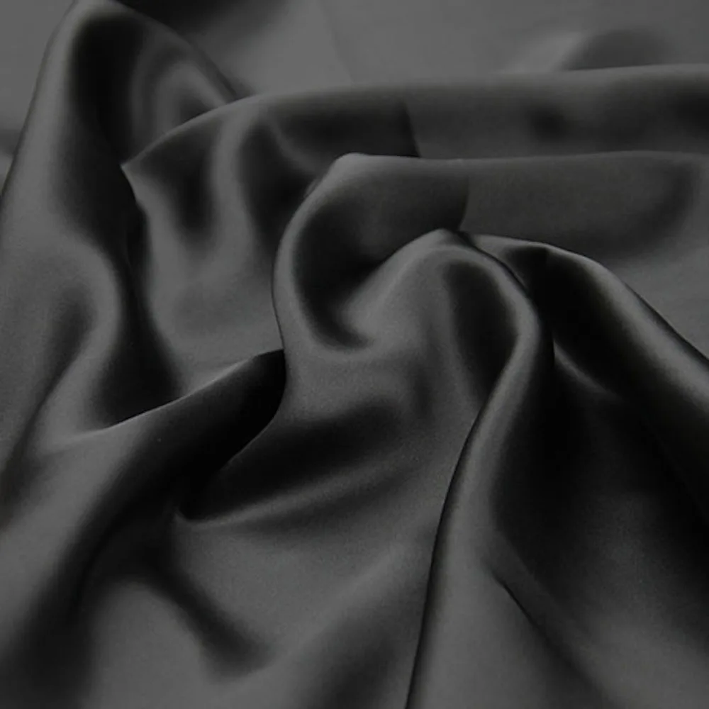 100% Silk Charmeuse Satin114cm width 40momme Silk Fabric Meter Heavy Silk Fashion Fabric Silk Coat Material MOQ 1 meter