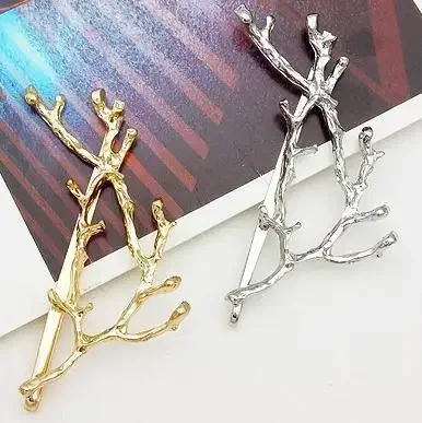 Eleganckie metalowe gałęzie drzewa spinki do włosów spinki do włosów dla kobiet Barrettes kobiece nakrycia głowy aluminiowe akcesoria do włosów spinka do włosów nowość