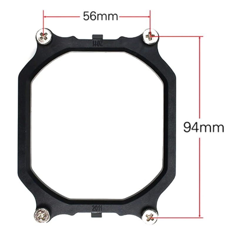 1Set CPU Holder For LGA2011 X79 Motherboard Socket Plastic Stents Frame CPU Cooler Bracket Rectangular For 2011 With Screws