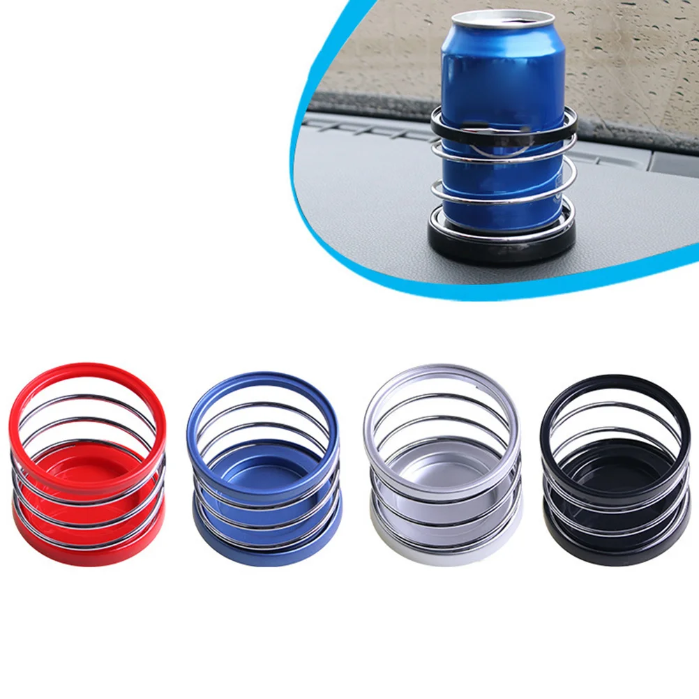 

Универсальный пружинный автомобильный подстаканник для бутылок с напитками, водонепроницаемая приборная панель, монтируемые автомобильные аксессуары, спиральный напиток