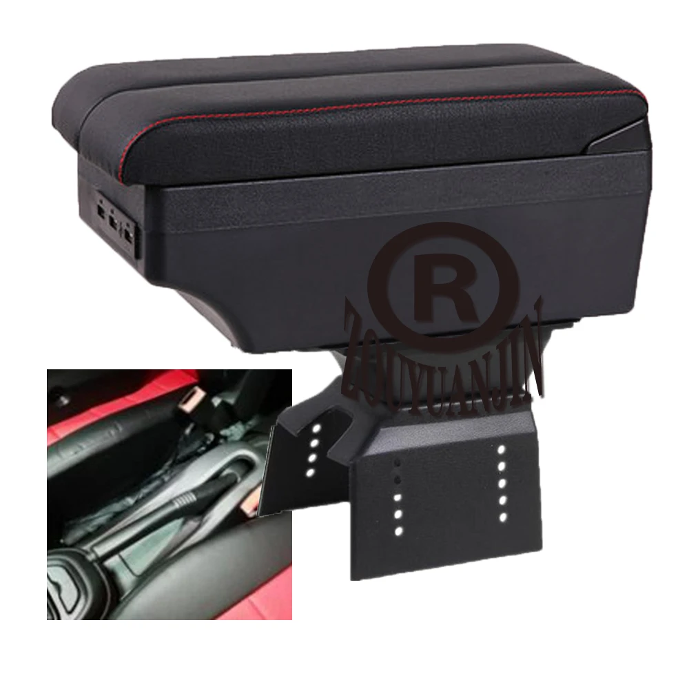 

For Lada Vesta SW Cross Sport Armrest Box Retrofit Parts Center Console Special Storage Space Car Elbow Rest with USB Cup Holder