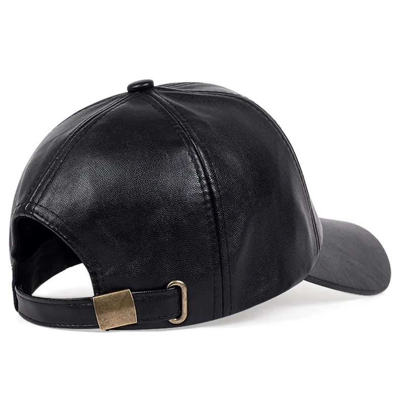 Vintage Leder-Baseballkappe für Herren, modische Hip-Hop-Sportmütze, Armee-Militärhut, britische Vintage-Kuhlederhüte, Gorras – Detail 2