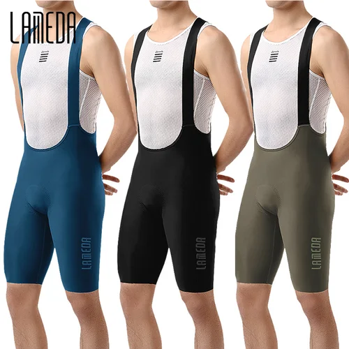 LAMEDA, pantalones cortos de ciclismo para hombre, pantalones cortos transpirables de verano para bicicleta, pantalones cortos profesionales para ciclismo, pantalones cortos acolchados para bicicleta de montaña para hombre