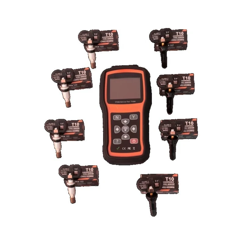 

Factory Sale TPMS Service Tool T2000 With 8 PCS Programmable OE-Level Sensors Kits for All Cars Tire Repaire Machine