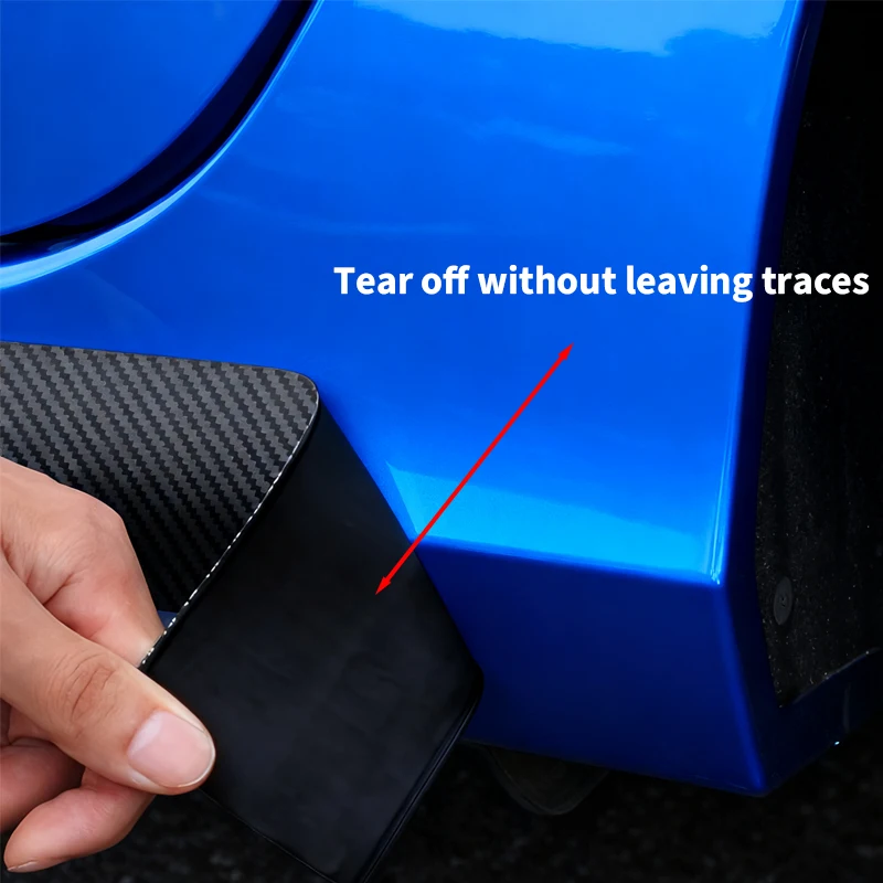 2pcs Car Door Side Skirt Car Body Decal Carbon Fiber Sticker For Renault Megane 2 3 4 Twingo Clio Talisman Captur Trafic Kwid - view 6