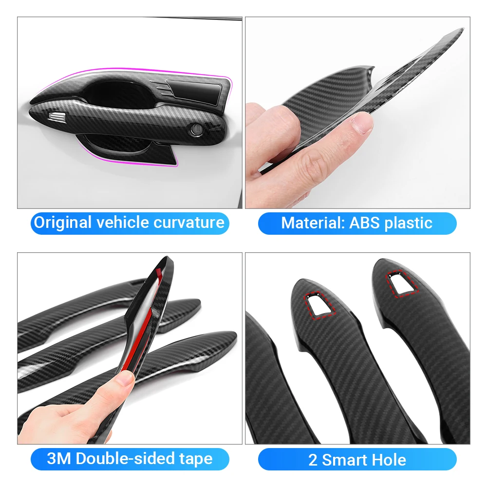 لتويوتا كامري XV70 70 2018 2019 2020 2021 2022 2023 الفولاذ المقاوم للصدأ مقبض الباب الخارجي للسيارة غطاء الصيد وعاء الباب إطار الكسوة ملصق #5