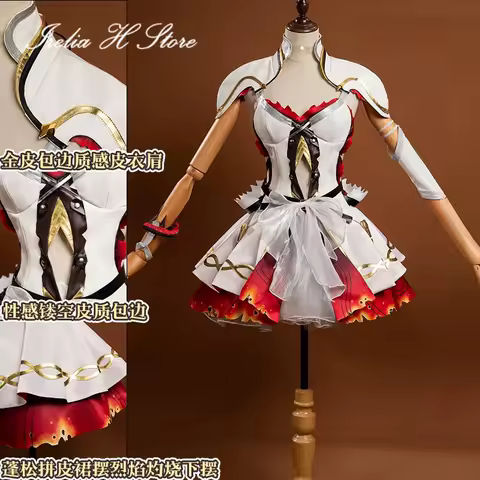 Irelia H Wuthering Waves Camellya Cosplay Costume Game Camellya PU Dress Halloween Costume Female