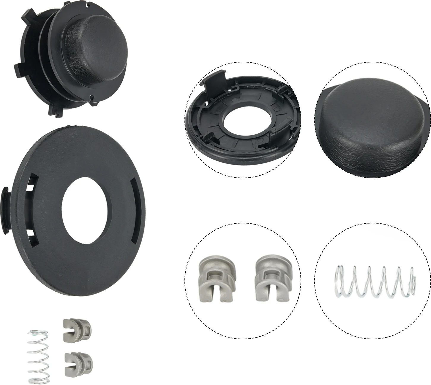 Trimmer Head Spool Kit Enhance Your Trimming Performance Compatible with 25 2 FS 44 55 80 83 85 90 100 110 120 130 200