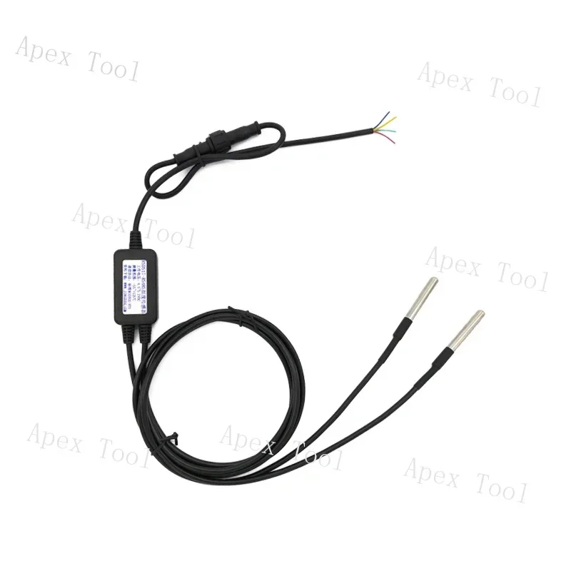 2- DS18B20 to RS485 Temperature 2-channel 18B20 High Precision Acquisition Sensor Rsds17