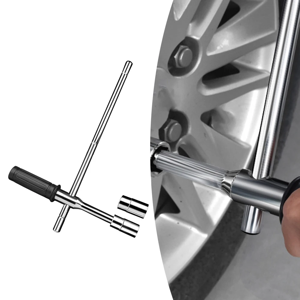 

Chromium Plated Tire Wrench Set Automotive Tools Tire Repair Tool Tire Replacement Tool Non-Slip Rubber Handle