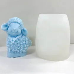 Three Dimensional Lamb DIY Aromatherapy Silicone Mold, Sugar Flipping Baking, Handmade Cake Decoration