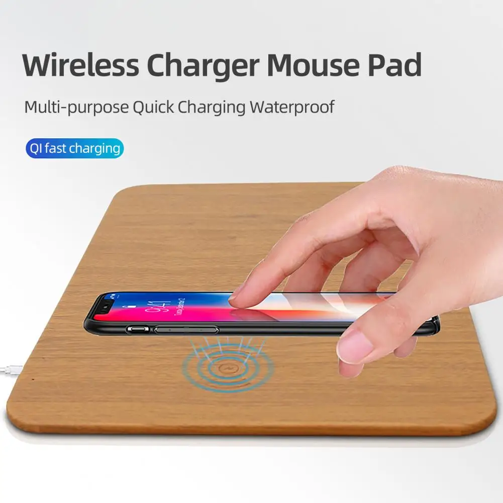 Multiple Circuit Wireless Charger Mouse Pad QI Portable Smart Wireless Charging Mouse Mat