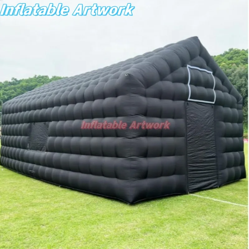 Eco Friendly Inflatables 9 Meters Black Inflatable Party Tent for Events Decor and More Toys