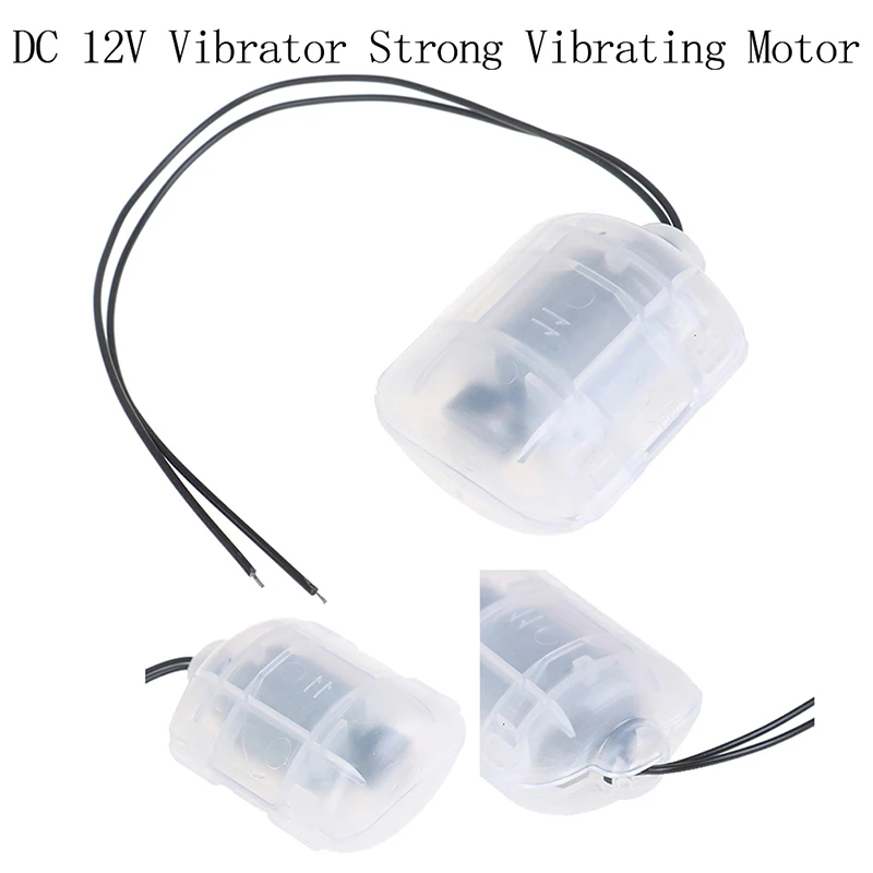 R260 DC 12V Vibrator Strong Vibrating Motor with Translucent Shell DIY Massager for Massage and Beauty Machine, Frog Feeding etc