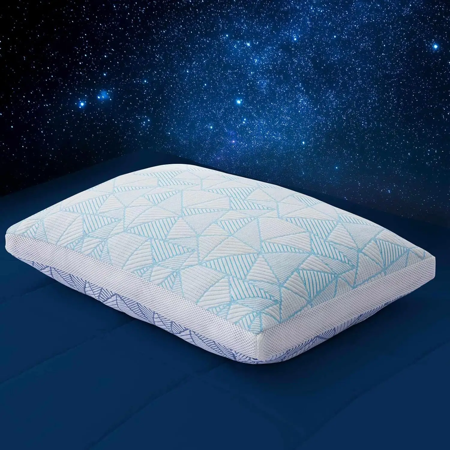 

Охлаждающая подушка Queen Size из бамбуковой вискозы, регулируемая, гипоаллергенная, для сна на спине, животе или на боку