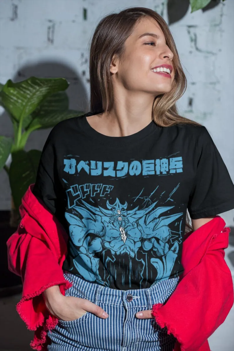 Obelisk T-Shirt Sky Dragon Blue Eyes Ultimate Dragon Yu Gi Oh Anime Gift shirt