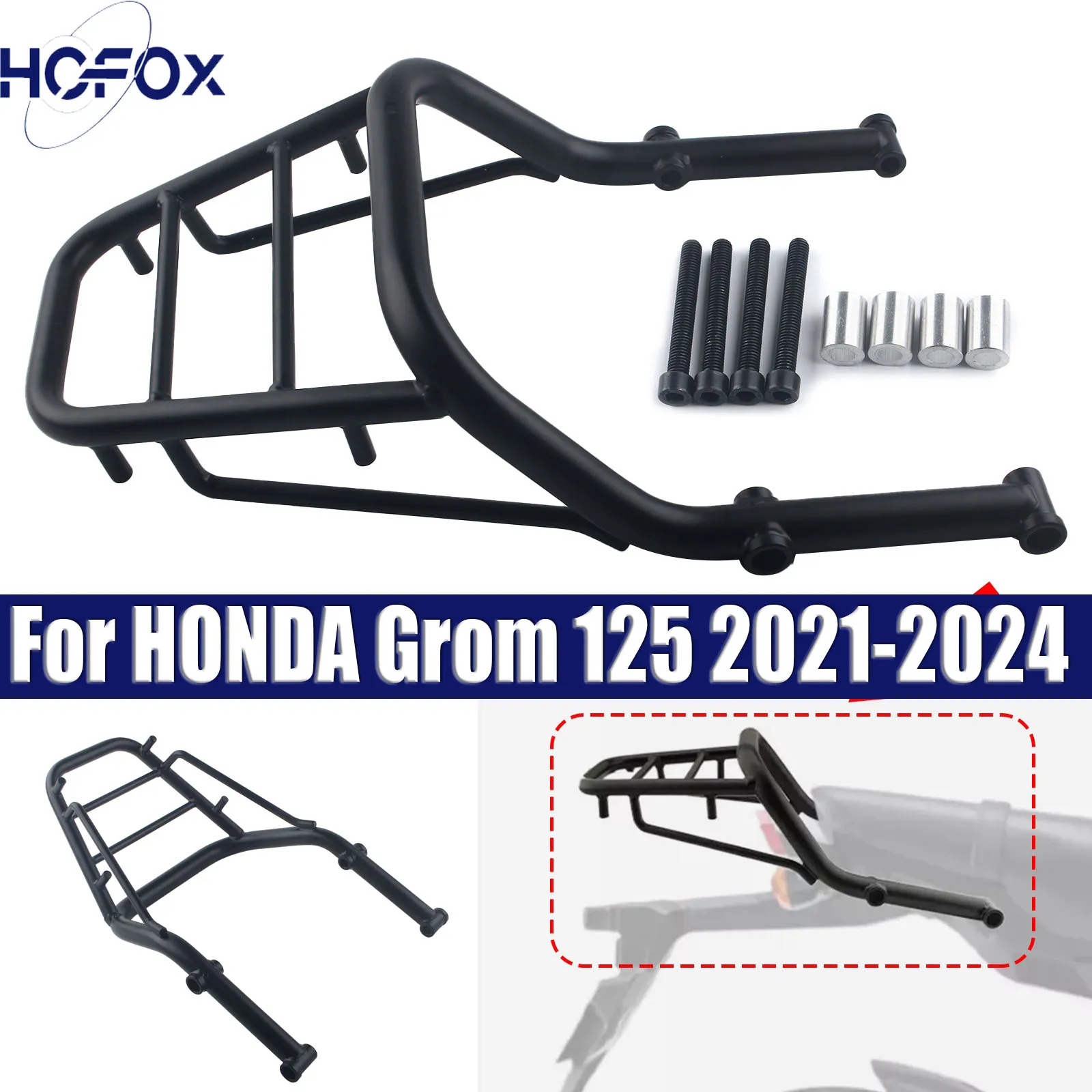 

Rear Luggage Rack Carrier Bracket For HONDA Grom 125 2021-2024 2022 2023