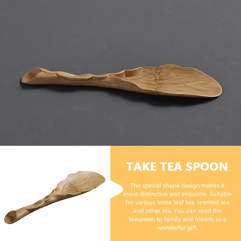 

Bamboo Carved Teaspoon Creative Exquisite Tea Ceremony Accessory Perfect Gift Friends Interested in Tea Ceremony Lightweight