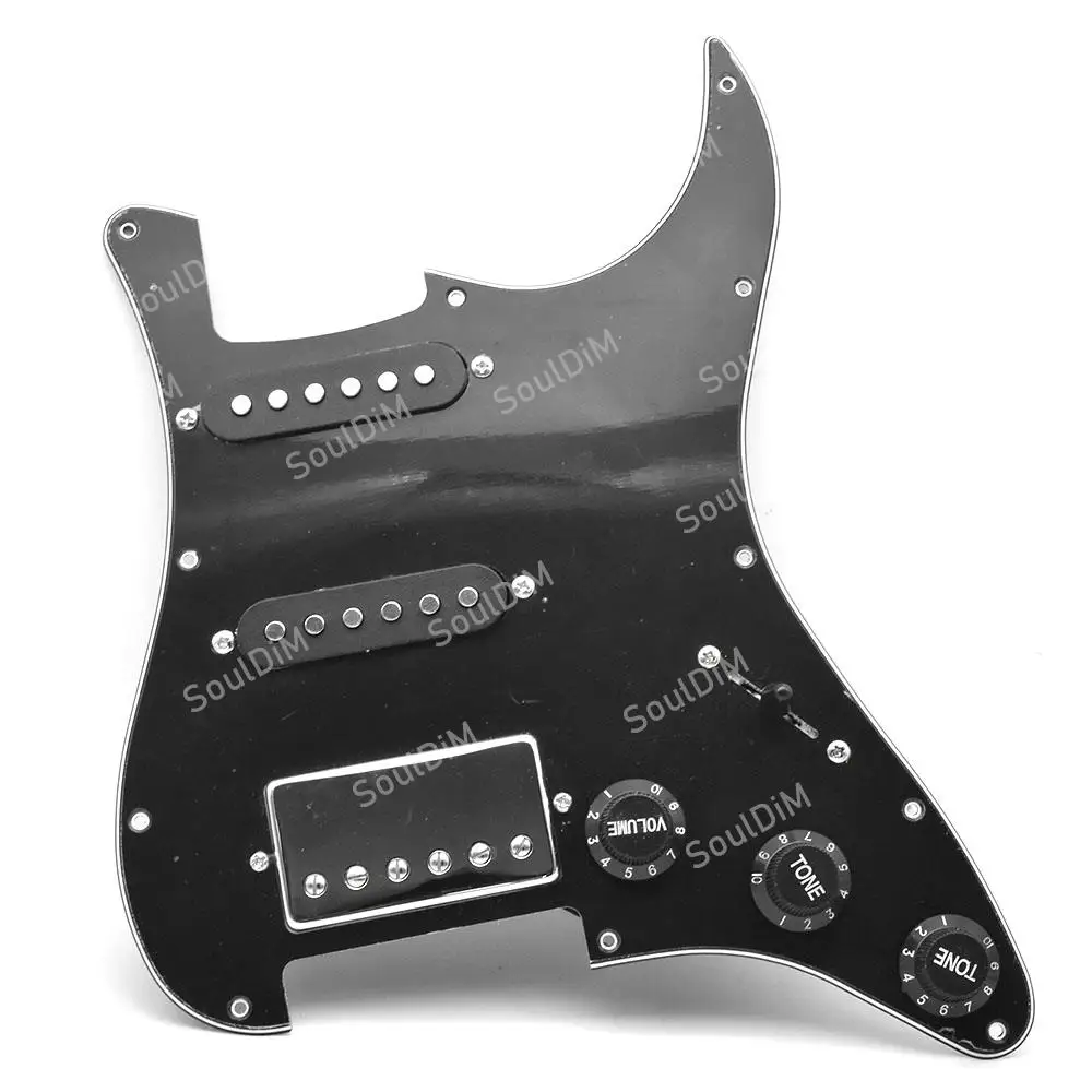 SSH Loaded Prewired Pickguard Pickup Magnets Humbucker Pickups Plate Set for ST Electric Guitar Replacement Accessories