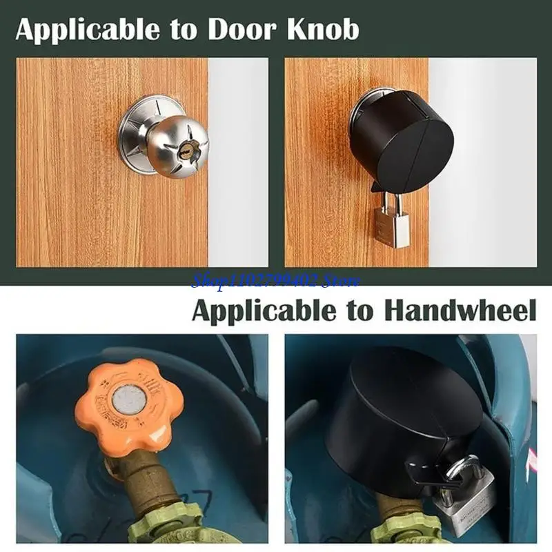 

547F Portable Door Handle Lockout Device Accessory for Child Safety and Security Padlocks Not Included Daily Casual Use