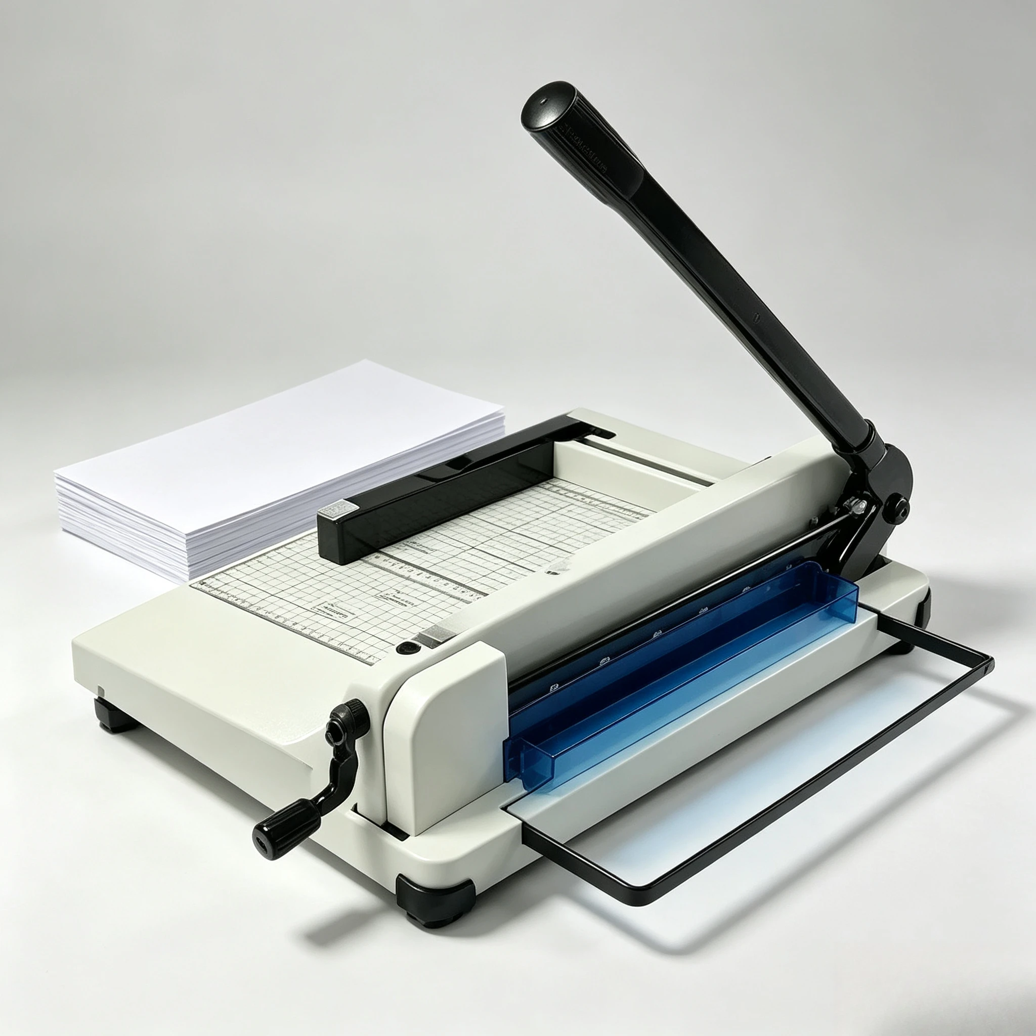 For 858-A4 Heavy Duty Manual Paper Cutter 24cm A3 Cutting Width 400 Sheets Capacity Ideal for Office & Printing House Use