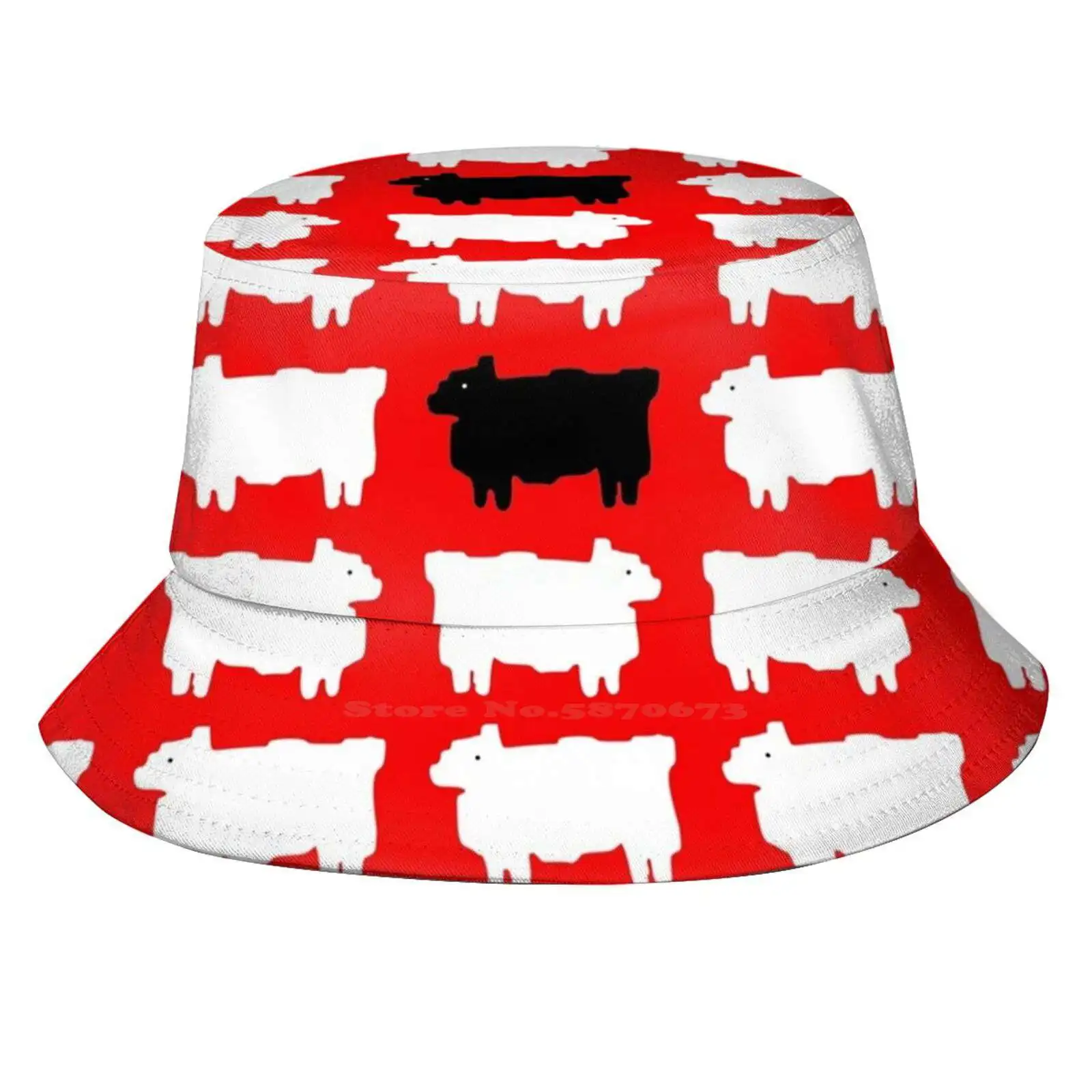 Princess Diana Holiday Sheep Sweater Memorabilia Souvenir Gift Print Bucket Hats Sun Cap Princess Diana Sheep Sweater