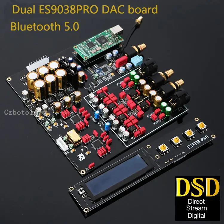 

Dual ES9038PRO decoding board DAC board supports DSD decoding 384K lossless fiber coaxial decoder