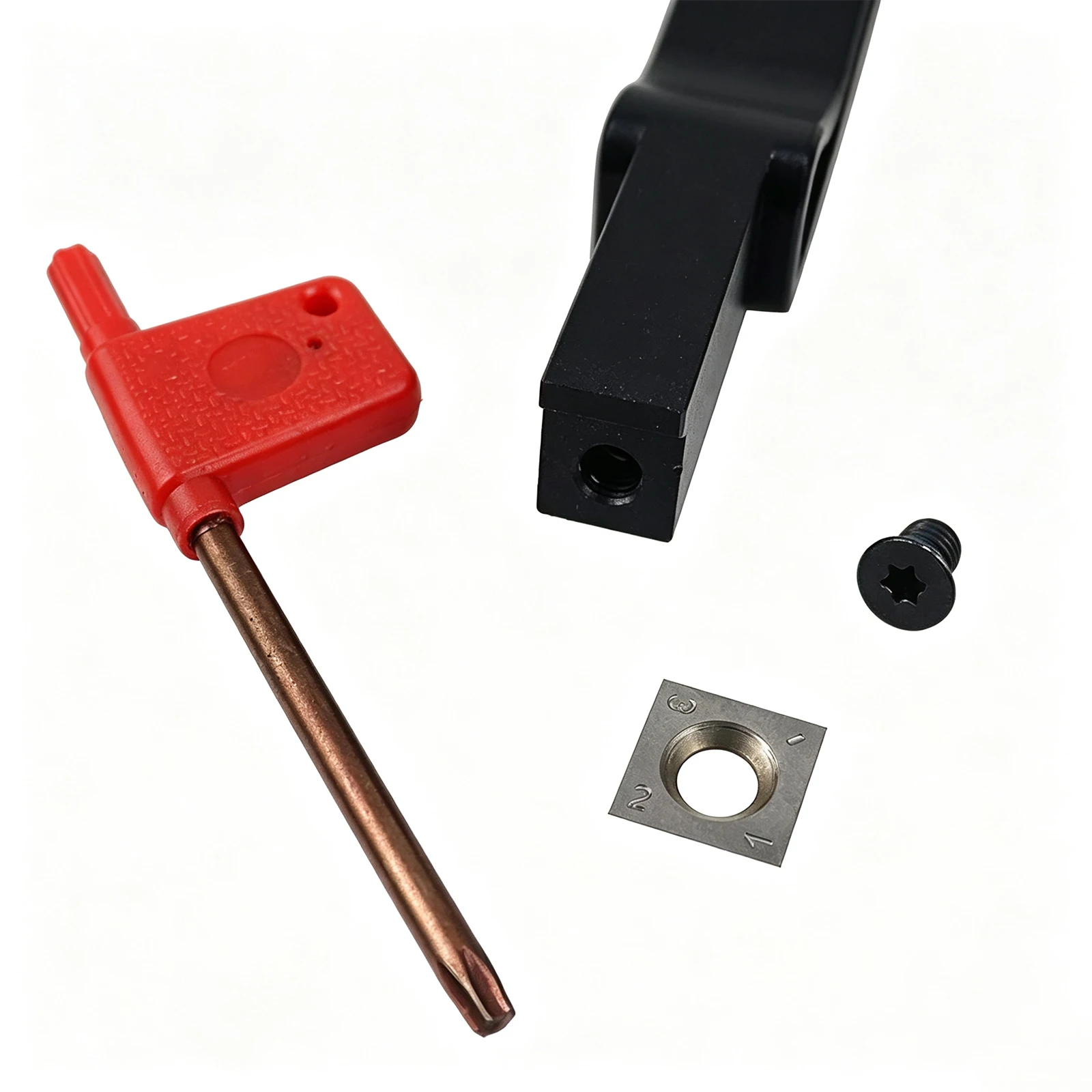 Woodworking Carbide Scraper Deburring Tool Wood Trimming Carving Knife Handheld Edge Finishing Tool with T20 Wrench