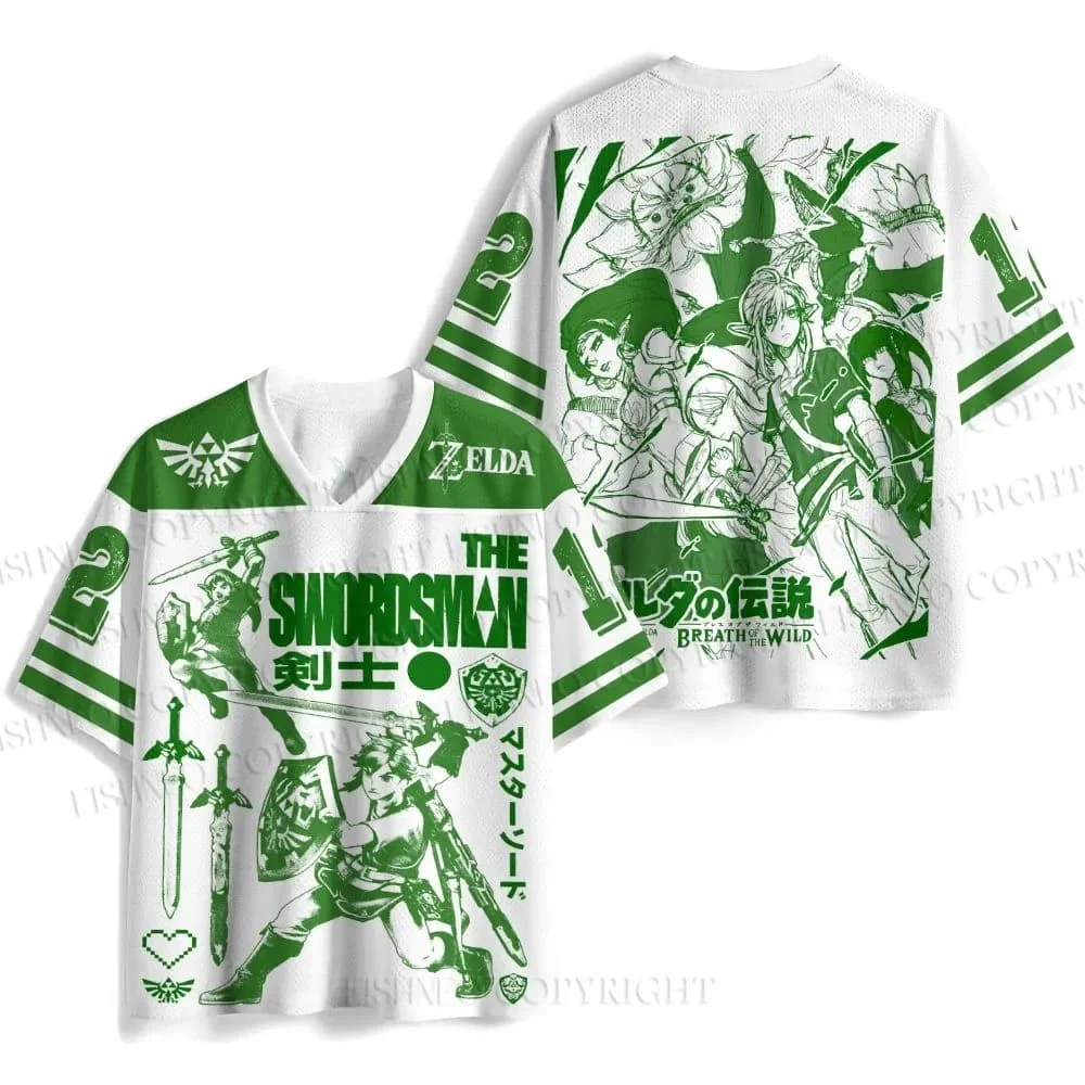Trendy Unisex V Neck Collectible The Legend of Zelda Game Adventure  Tee Top Ideal For Night Out And Casual Street Style Looks