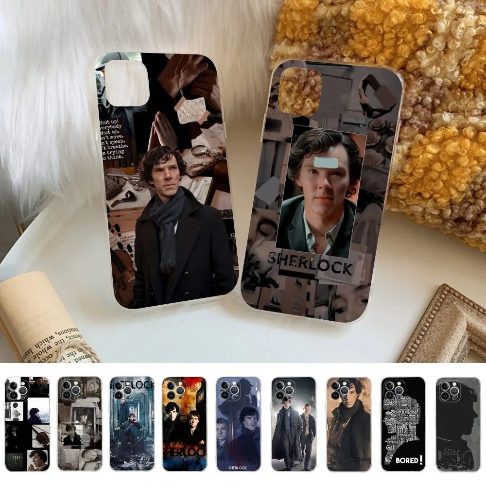 

221b-Sherlock-Holmes-TV Phone Case For iPhone 15 14 11 12 13 Mini Pro XS Max Cover 6 7 8 Plus X XR SE 2020 Funda Shell