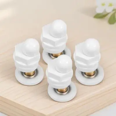 4Pcs Shower Door Rollers Replacement Kit for Sliding Glass Shower Doors Easy Install Sleek Modern Design Bathroom Hardware Parts