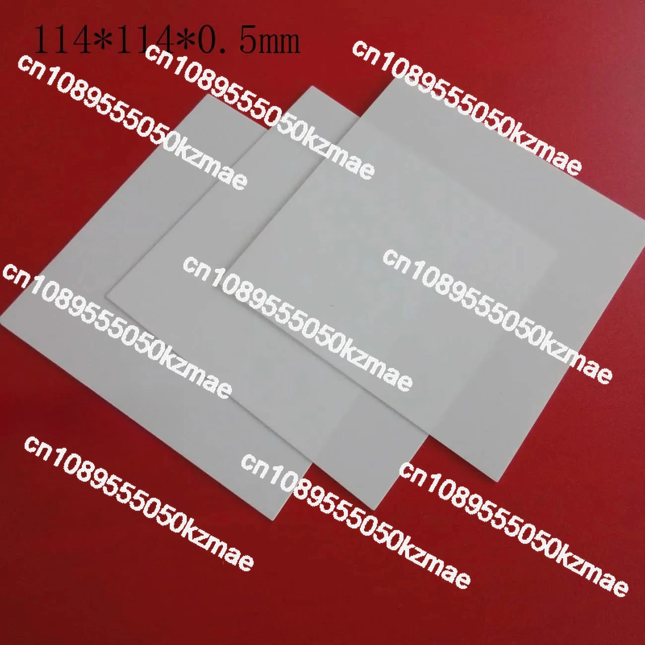 Alumina High-Temperature Ceramic Sheet | 114×114mm Size - Thickness 1.5/1.0/0.8/0.65/0.5/0.385mm