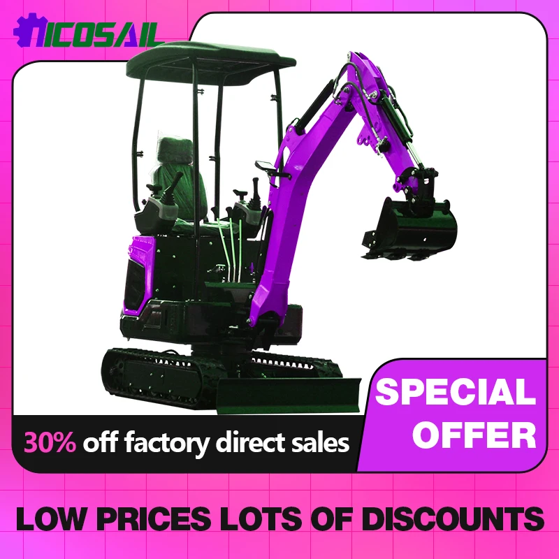 

Small hydraulic crawler excavator free delivery multifunctional agricultural garden household machinery equipment