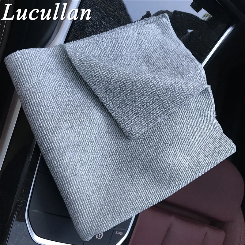 Lucullan Premium Select For Detailers Soft Edgeless Microfiber Pearl Towel For Polishing Wax Removal