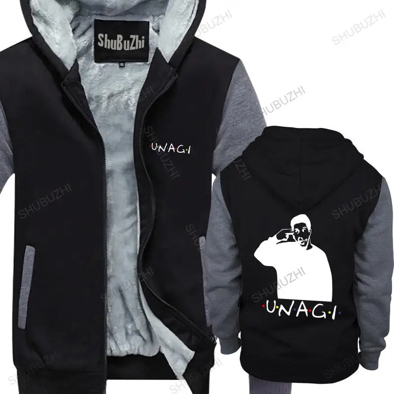 

Men streetwear hooded zipper Friends Ross Unagi Tv Series coat Gift Tumblr Printed Unique Unagi mens shubuzhi fleece hoodies