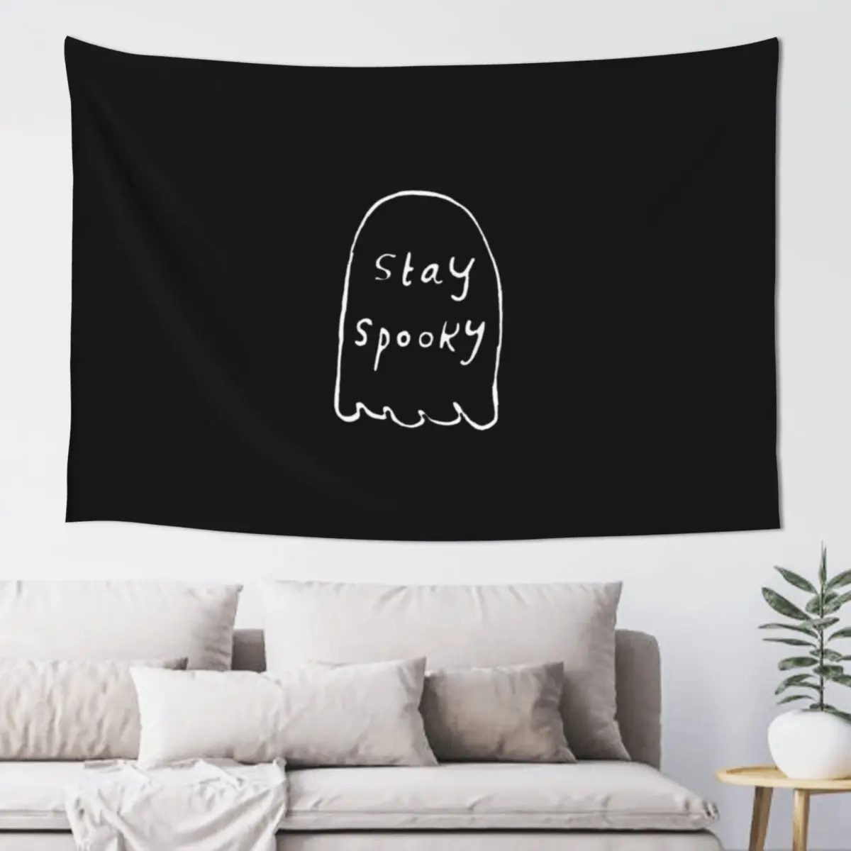 

Stay spooky ghost Tapestry Room Decor Korean Style Wall Deco Tapestry