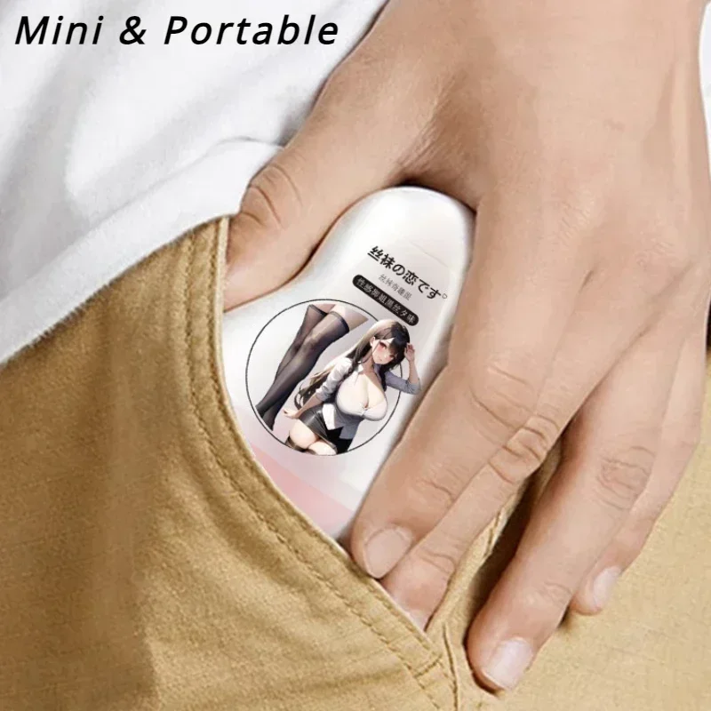 لينة جهاز استمناء القضيب مدلك محفز صغير محمول الاستمناء كوب على شكل بيضة واقعية المهبل المبتدئين الجنس لعب للرجل