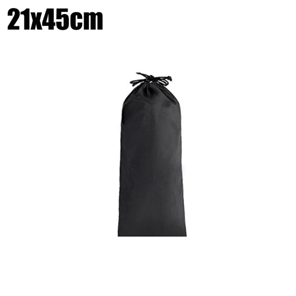Travel Bag Nylon Storage Bag Extra Long Black Drawstring Pouch Waterproof Lightweight Pouch