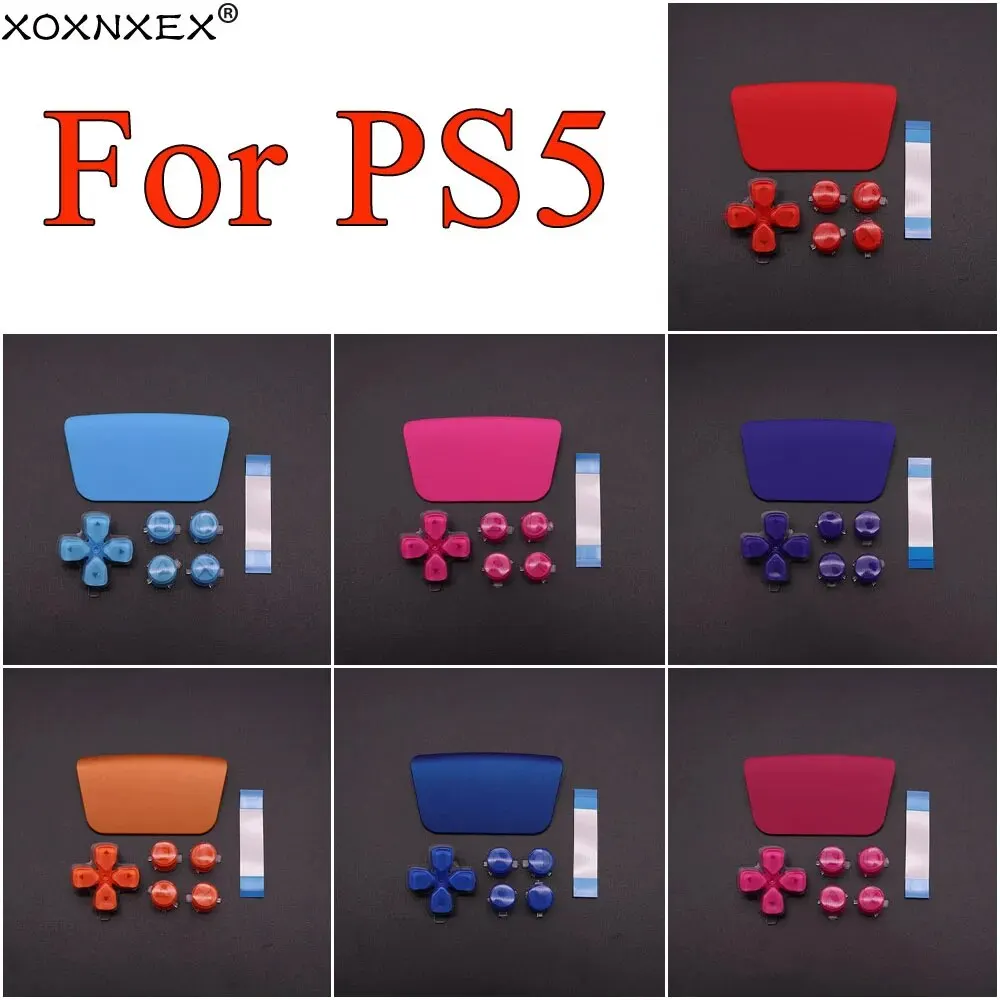 Für PS5 Richtung Funktion Schlüssel Tasten Für PS 5 Controller Taste Kreuz ABXY D Pad Driection Schlüssel Kit & Kunststoff Touchpad & 18Pin