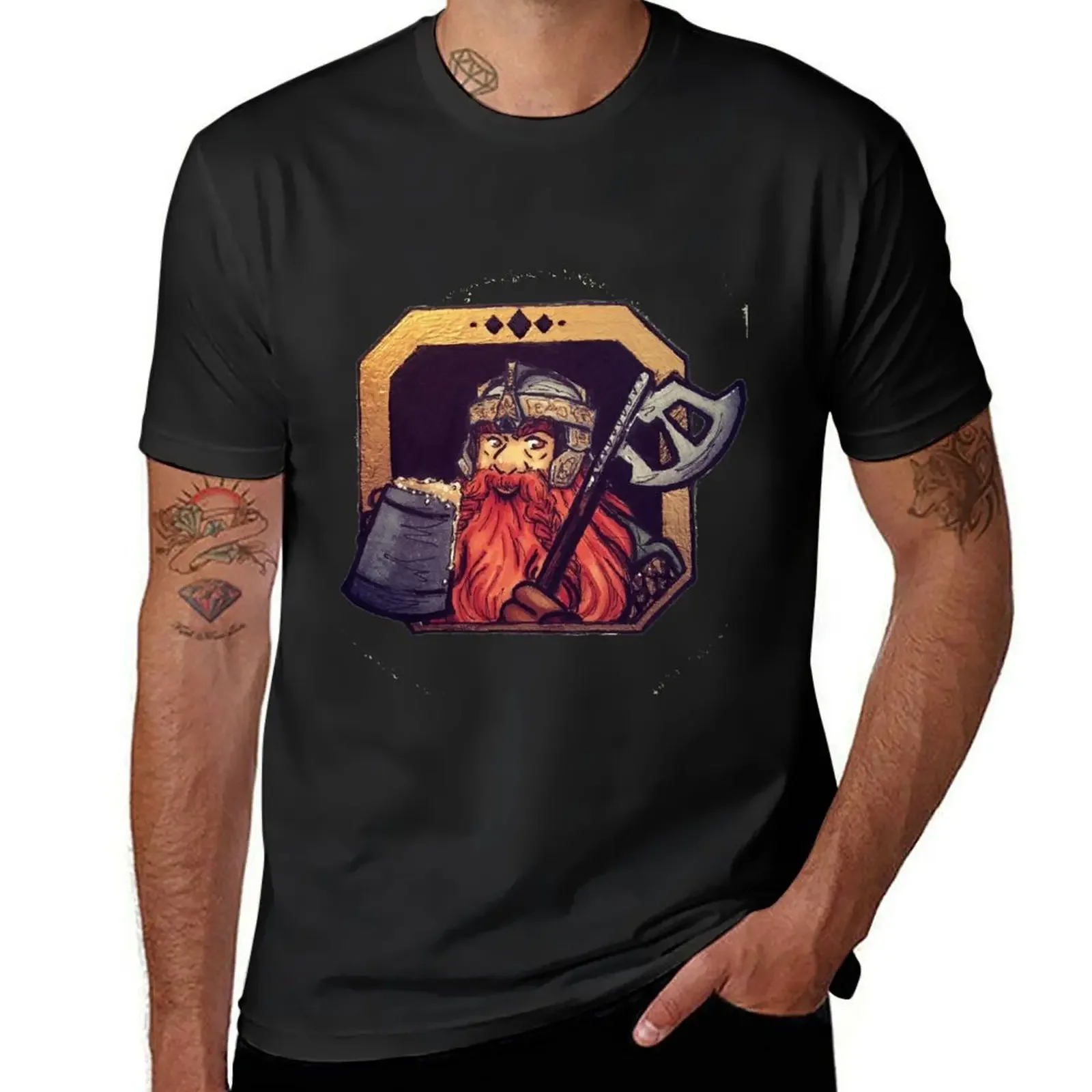 Lotr prompt gimli camiseta gráfica vintage para hombre, ropa bonita, nueva edición