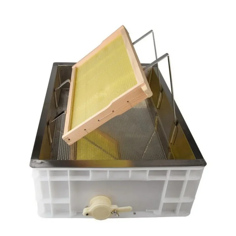 Uncapping Tank with Stainless Steel Screen Beekeeping Equipment Honey Uncapping Tray for Honeycomb