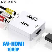 AV to HDMI Converter 1080P RCA CVSB Multi out Scaler Adapter For PS2 PS3 TV Box HD Video Audio Composite NTSC PAL Cable Output