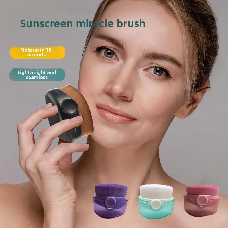Quick Apply Sunscreen Tool Body All over Arm Fast No Mess Hand Powder Puff Sponge Brush for Personal Bathing Cleaning Tools