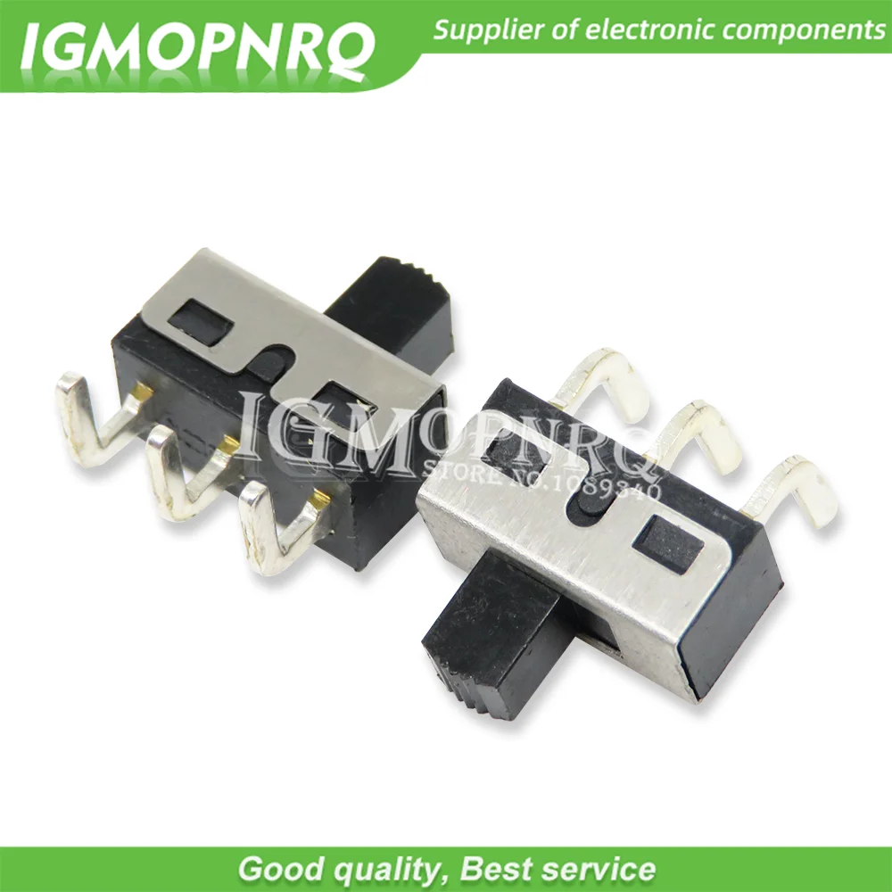 10PCS SS12D10 SS12D11 Toggle Switch 3Pin 1P2T Handle High 5mm Spacing 4.7mm SS12D10G5 Ibuw Straight / Curved