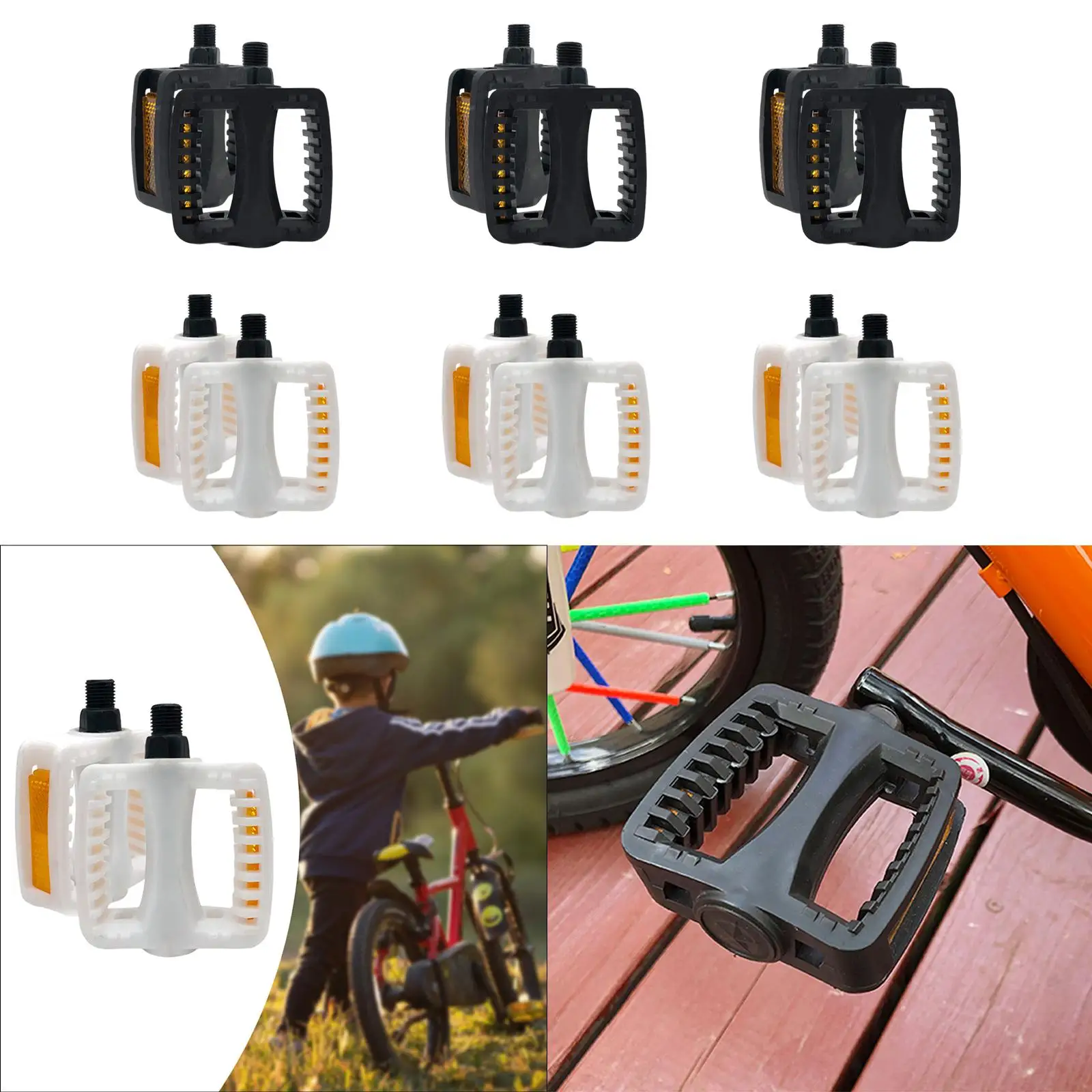 

Children's Bike Pedals Seal Dustproof Replace Parts Sturdy Boys Girls Children's Bike Accessories Universal Ball Bearing Pedals