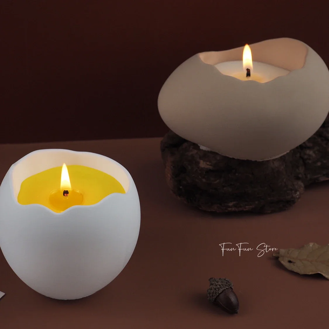 Egg Shaped Candlestick Silicone Mold DIY Storage Box Epoxy Resin Succulent Plant Flowerpot Concrete Cement Plaster Easter Mold